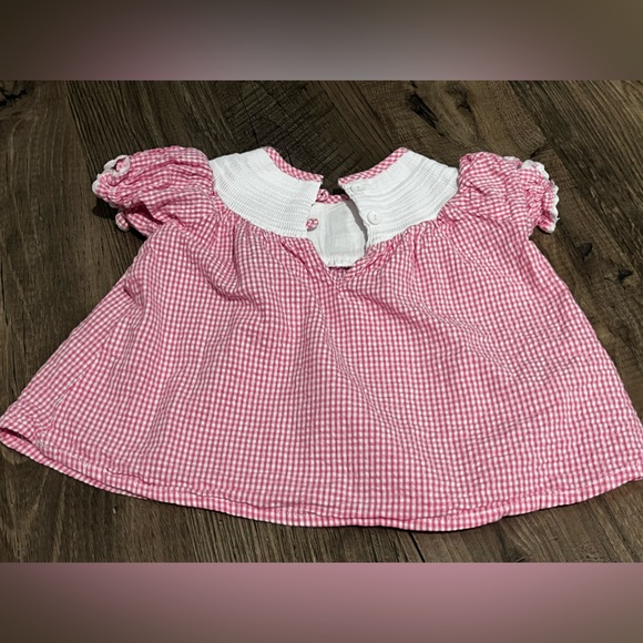 Lil Cactus Pink Gingham Smocked Dress & Bloomers Set - Picture 7 of 12